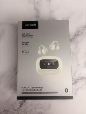 UGREEN‎ ClipBuds Magic True Wireless Earbuds Touchscreen Case Bluetooth 5.4 NEW